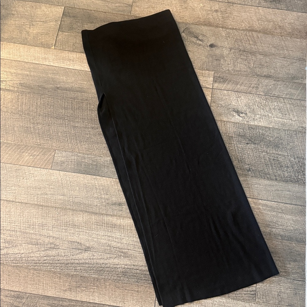 Cotton Citizen‎ 'The Melbourne ' Maxi Skirt Black Raw Hem Size medium slit - NWT